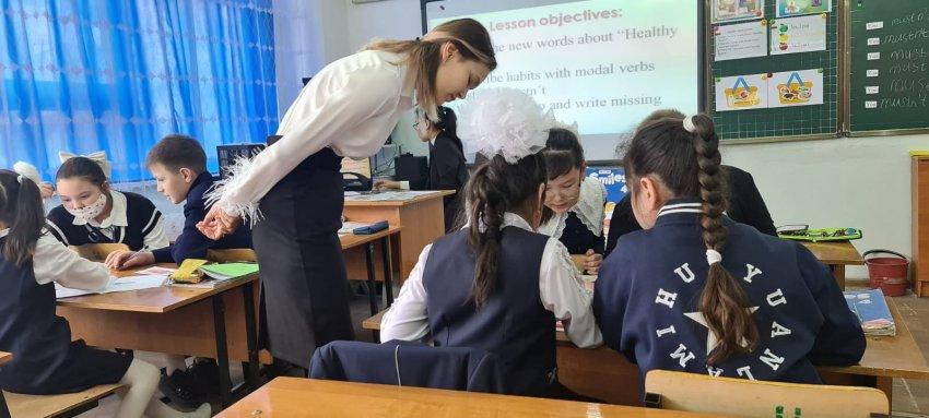 Открытый урок на тему "Healthy bodies" в 4 «В» классе.