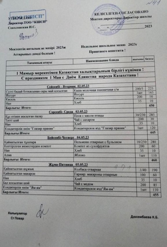 Ас мәзірі 02.05.2023-05.05.2023